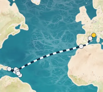 19 Night Marseille to Fort-de-France cruise