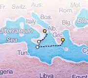 4 Night Athens to Taranto cruise