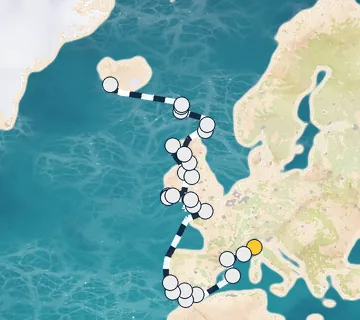 34 Night Genoa to Reykjavik cruise
