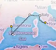 11 Night Barcelona to Rome cruise