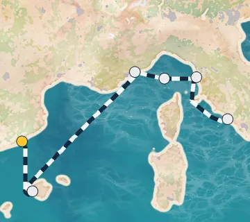11 Night Barcelona to Rome cruise