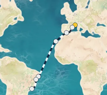 17 Night Marseille to Rio cruise