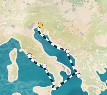7 Night Monfalcone to Rome cruise