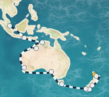 28 Night Auckland to Singapore cruise