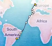22 Night Sao Paolo to London cruise