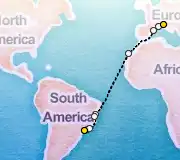 17 Night Portofino to Sao Paolo cruise