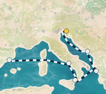 7 Night Trieste to Barcelona cruise