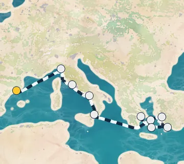 11 Night Barcelona to Athens cruise