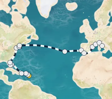 28 Night Pointe-a-Pitre to Rome cruise