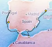 8 Night Barcelona to Lisbon cruise