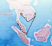 12 Night Singapore to Bangkok cruise