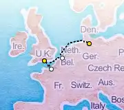 4 Night Hamburg to London cruise