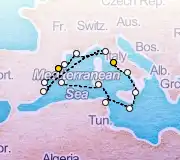 15 Night Rome to Barcelona cruise