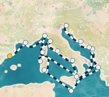 21 Night Barcelona to Monfalcone cruise
