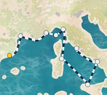 10 Night Barcelona to Rome cruise