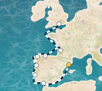 12 Night Barcelona to Portsmouth cruise