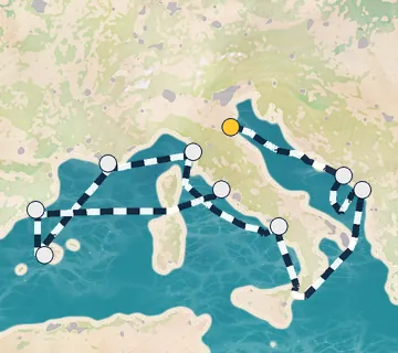 10 Night Ravenna to Rome cruise