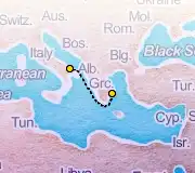 2 Night Bari to Athens cruise