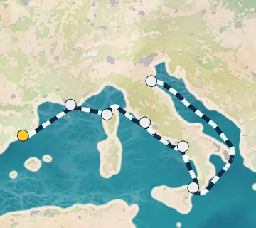 7 Night Barcelona to Ravenna cruise