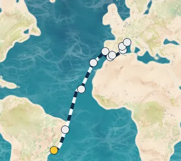 21 Night Rio to Marseille cruise