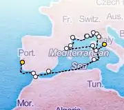 20 Night Lisbon to Rome cruise