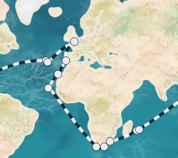 50 Night Miami to Singapore cruise