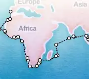 54 Night Singapore to Lisbon cruise