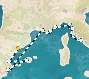 10 Night Tarragona to Rome cruise