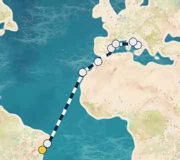 16 Night Salvador to Rome cruise