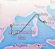 7 Night Rome to Barcelona cruise