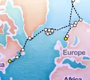 28 Night Bergen to New York cruise
