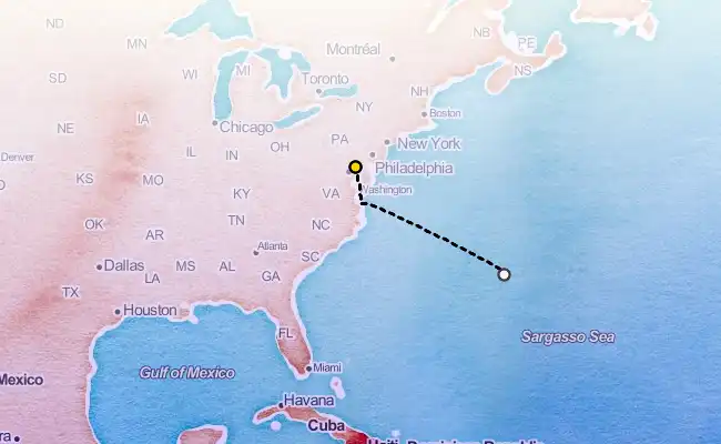 5 Night Bermuda Cruise route map