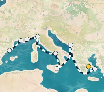 11 Night Athens to Barcelona cruise