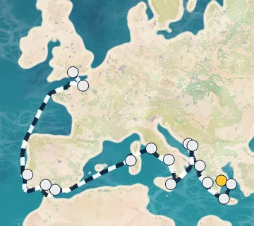 19 Night Athens to London cruise