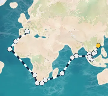 46 Night Hong Kong to Barcelona cruise