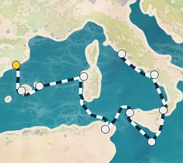 9 Night Barcelona to Rome cruise