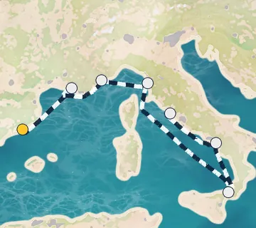 7 Night Barcelona to Rome cruise
