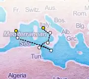 7 Night Barcelona to Rome cruise