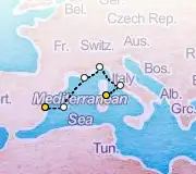 5 Night Olbia to Valencia cruise