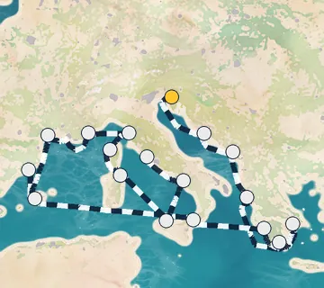 19 Night Trieste to Rome cruise