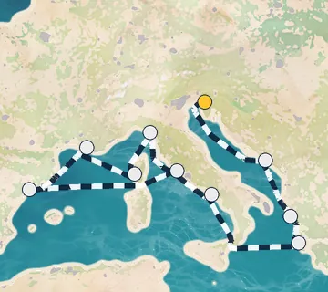 14 Night Trieste to Rome cruise