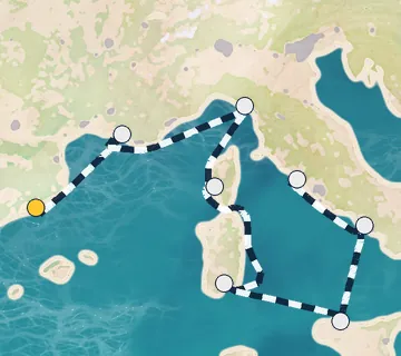 7 Night Barcelona to Rome cruise