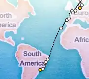 24 Night Sao Paolo to Hamburg cruise