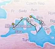 9 Night Ravenna to Barcelona cruise