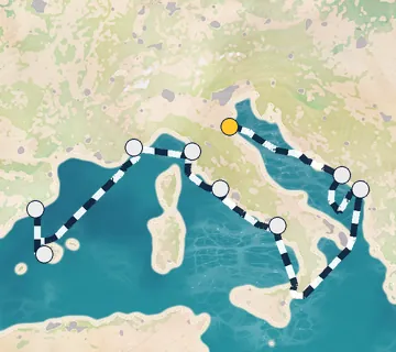 9 Night Ravenna to Barcelona cruise
