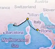 3 Night Rome to Portofino cruise