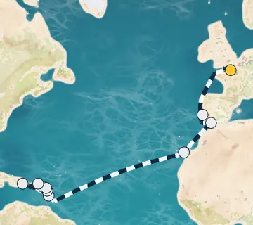 20 Night Paris to Pointe-a-Pitre cruise