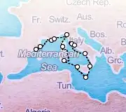 12 Night Barcelona to Rome cruise
