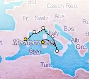 5 Night Sardinia to Barcelona cruise