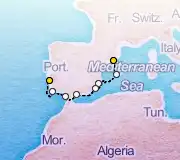 7 Night Barcelona to Lisbon cruise